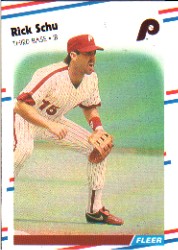 1988 Fleer Baseball Cards      316     Rick Schu
